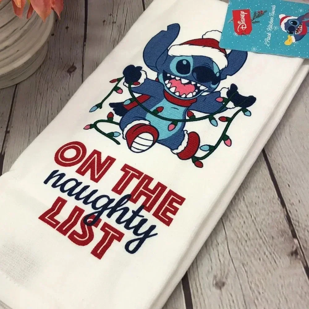 NWT stitch kitchen towel ON THE NAUGHTY LIST